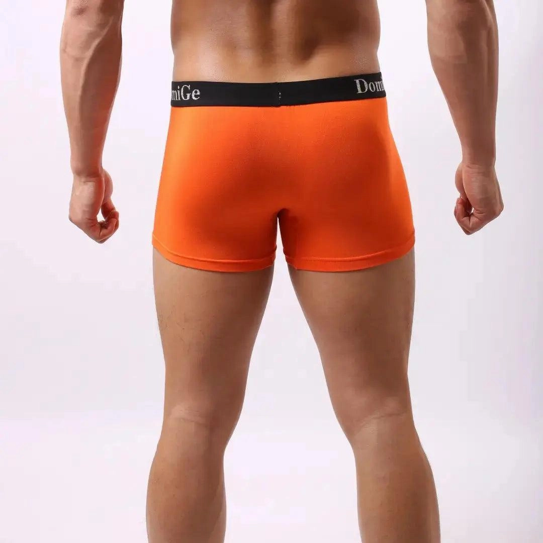 DomiGe Men's Mid-Waist Modal Boxer Briefs Seamless Male Underwear