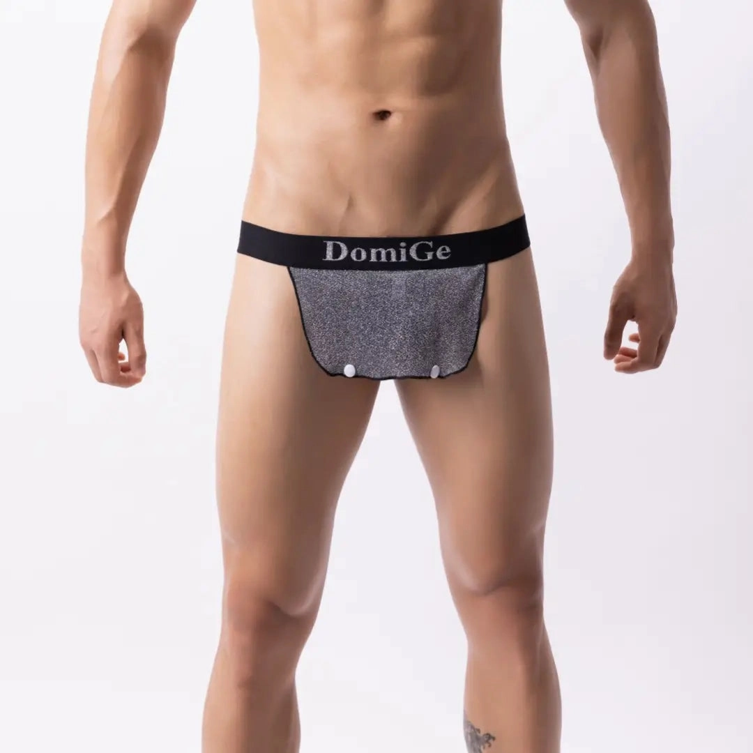 DomiGe Men's Sexy Thong Underwear - Stretch Cotton Cock Socks