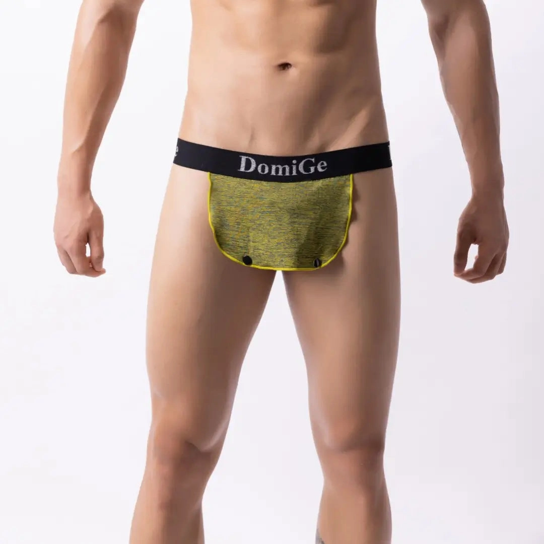 DomiGe Men's Sexy Thong Underwear - Stretch Cotton Cock Socks
