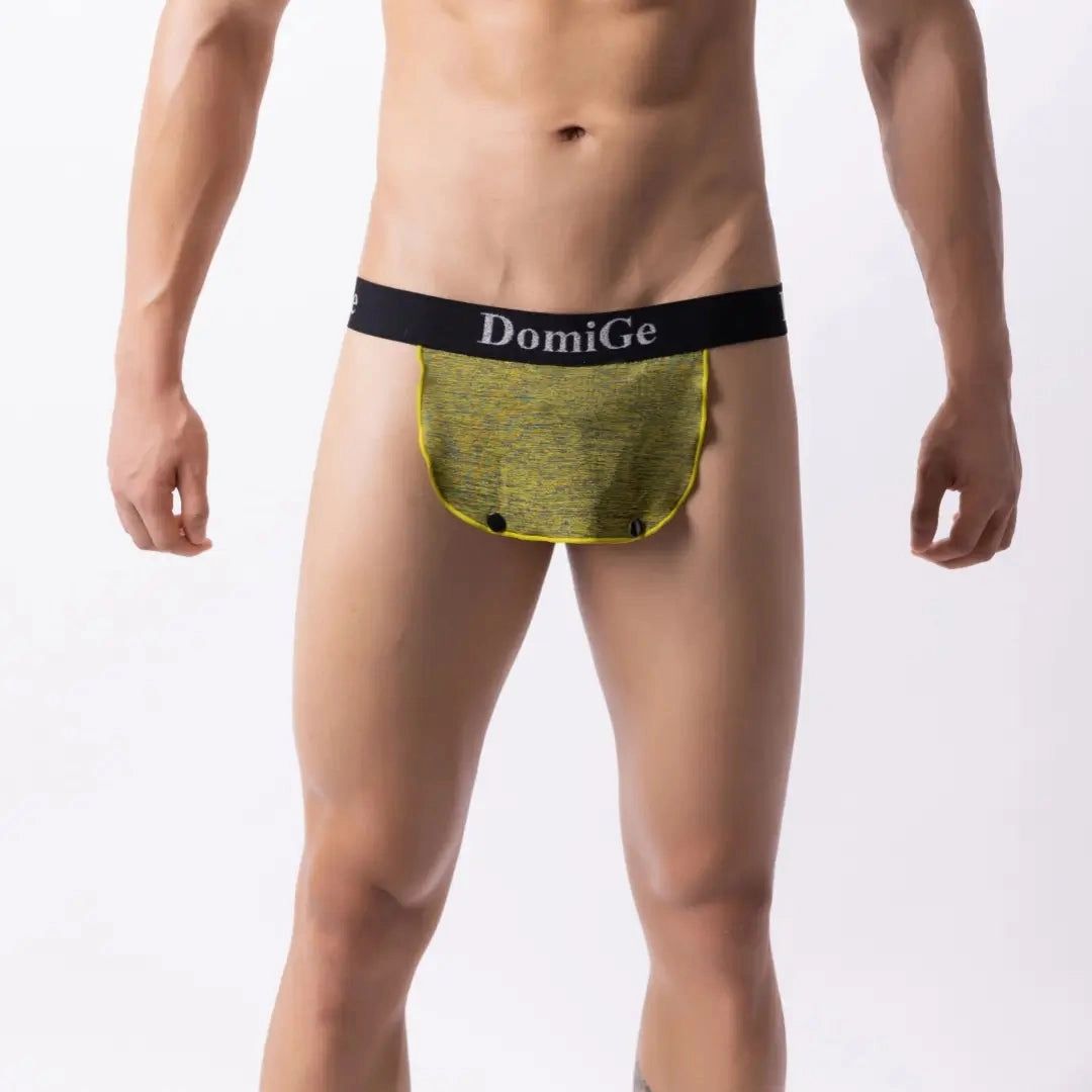 DomiGe Men's Sexy Thong Underwear - Stretch Cotton Cock Socks