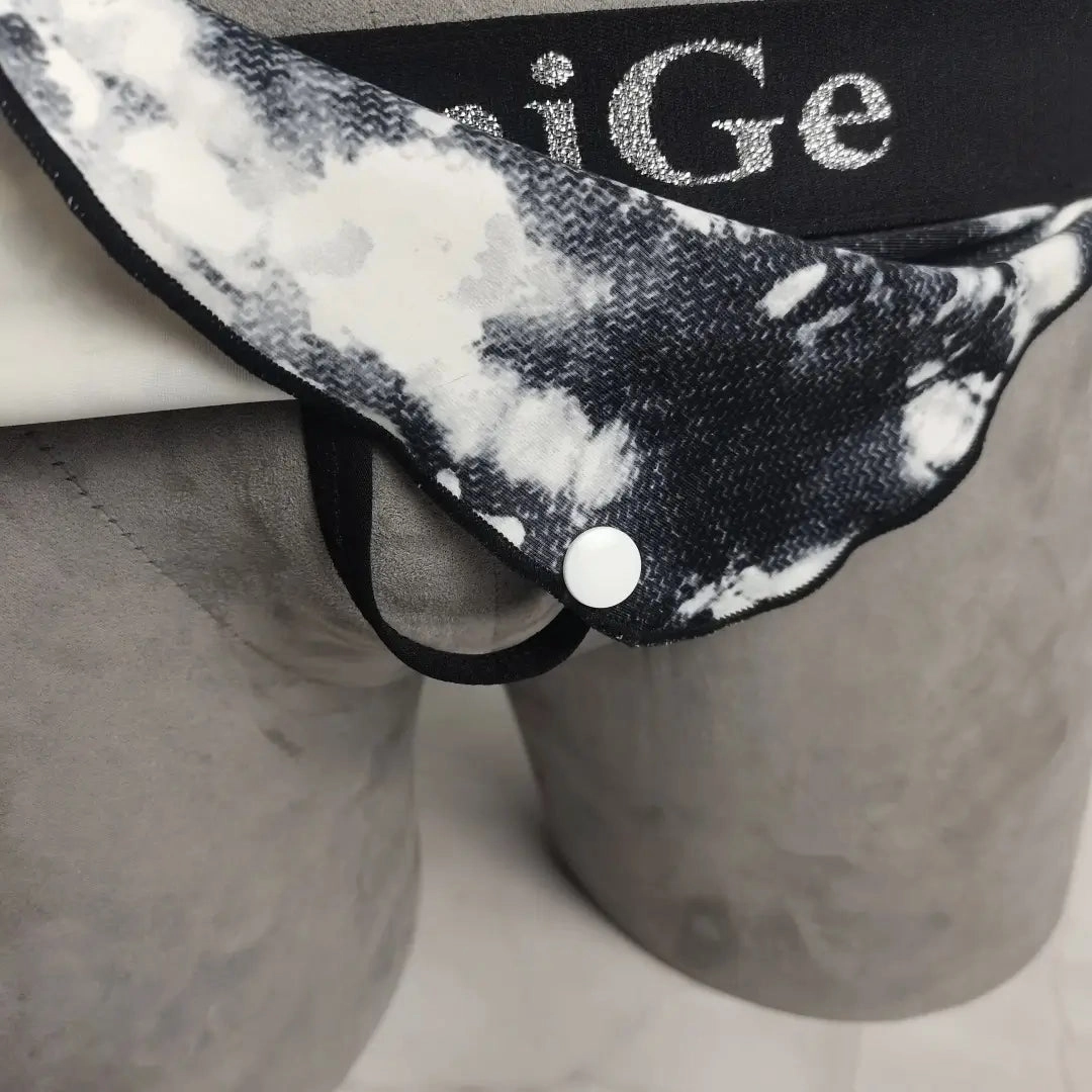 DomiGe Men's Sexy Thong Underwear - Stretch Cotton Cock Socks