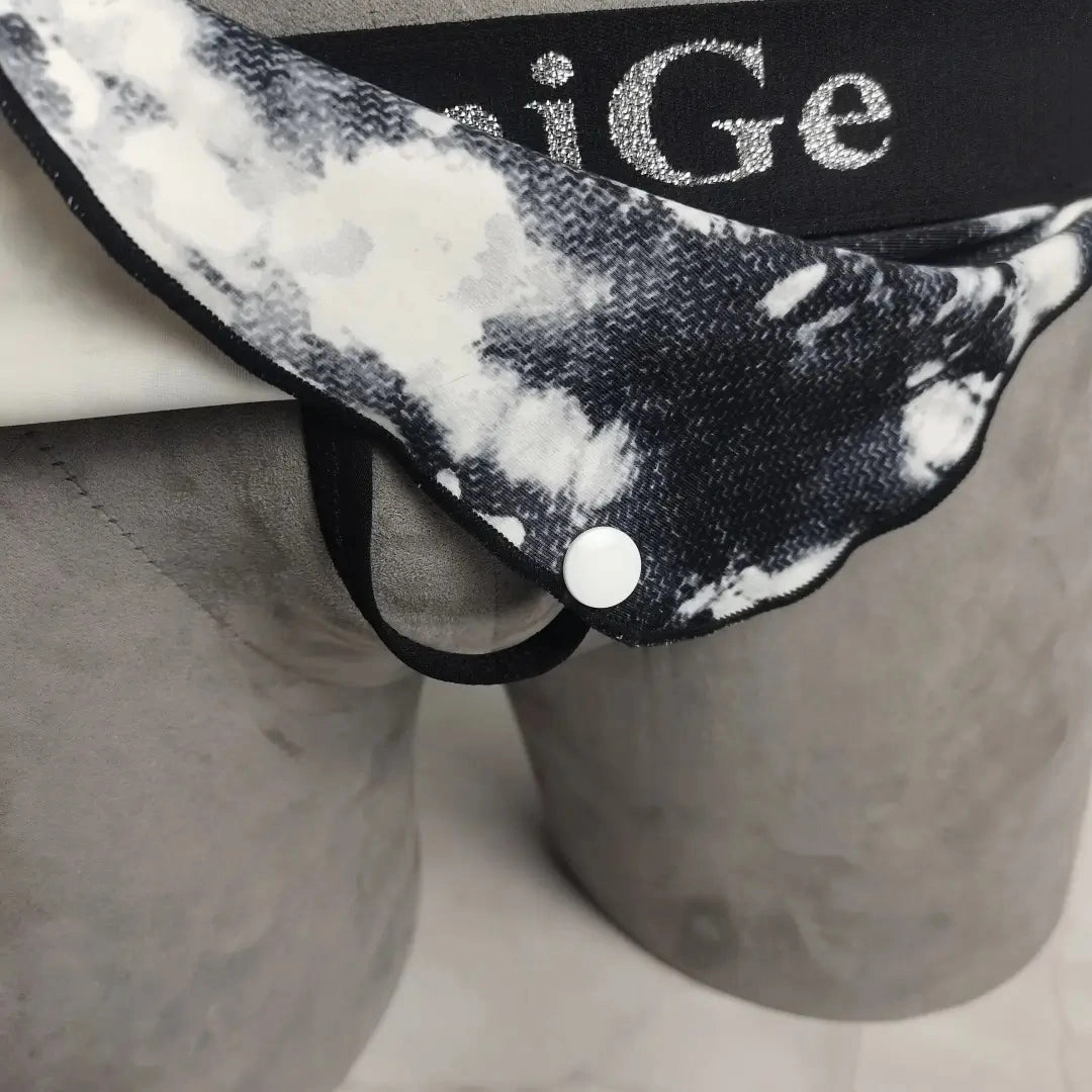 DomiGe Men's Sexy Thong Underwear - Stretch Cotton Cock Socks