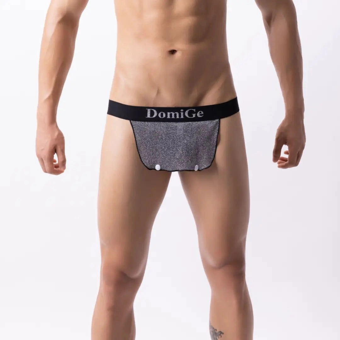 DomiGe Men's Sexy Thong Underwear - Stretch Cotton Cock Socks