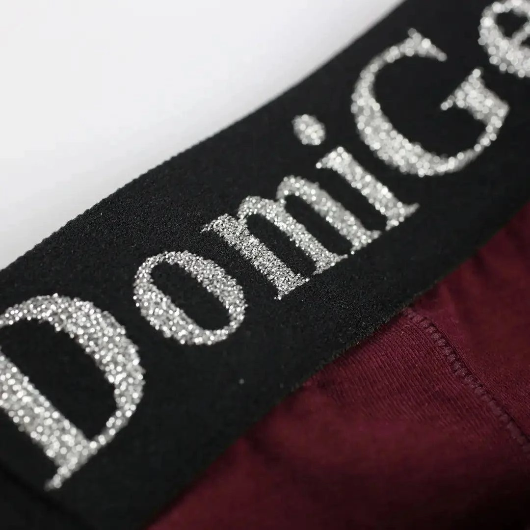 DomiGe Men's T-Back Thong Adjustable Waistband Logo Male Underwear