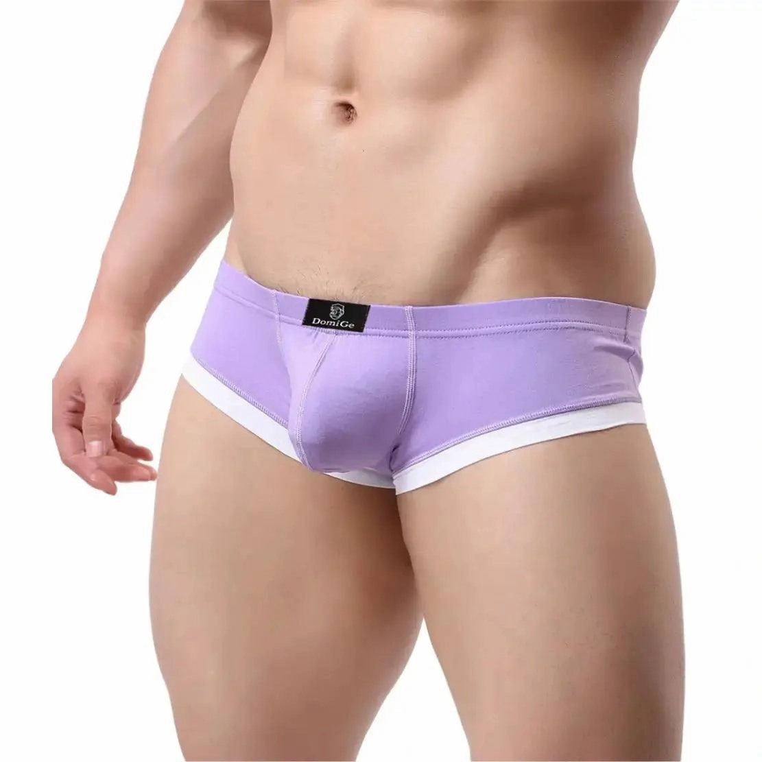 DomiGe Men's Undies Low-Rise Trunks with U-Pouch and Seamless Rear  Boxers