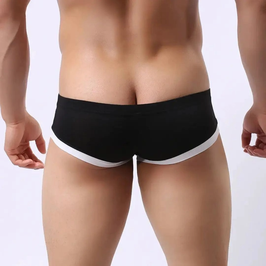 DomiGe Men's Undies Low-Rise Trunks with U-Pouch and Seamless Rear  Boxers