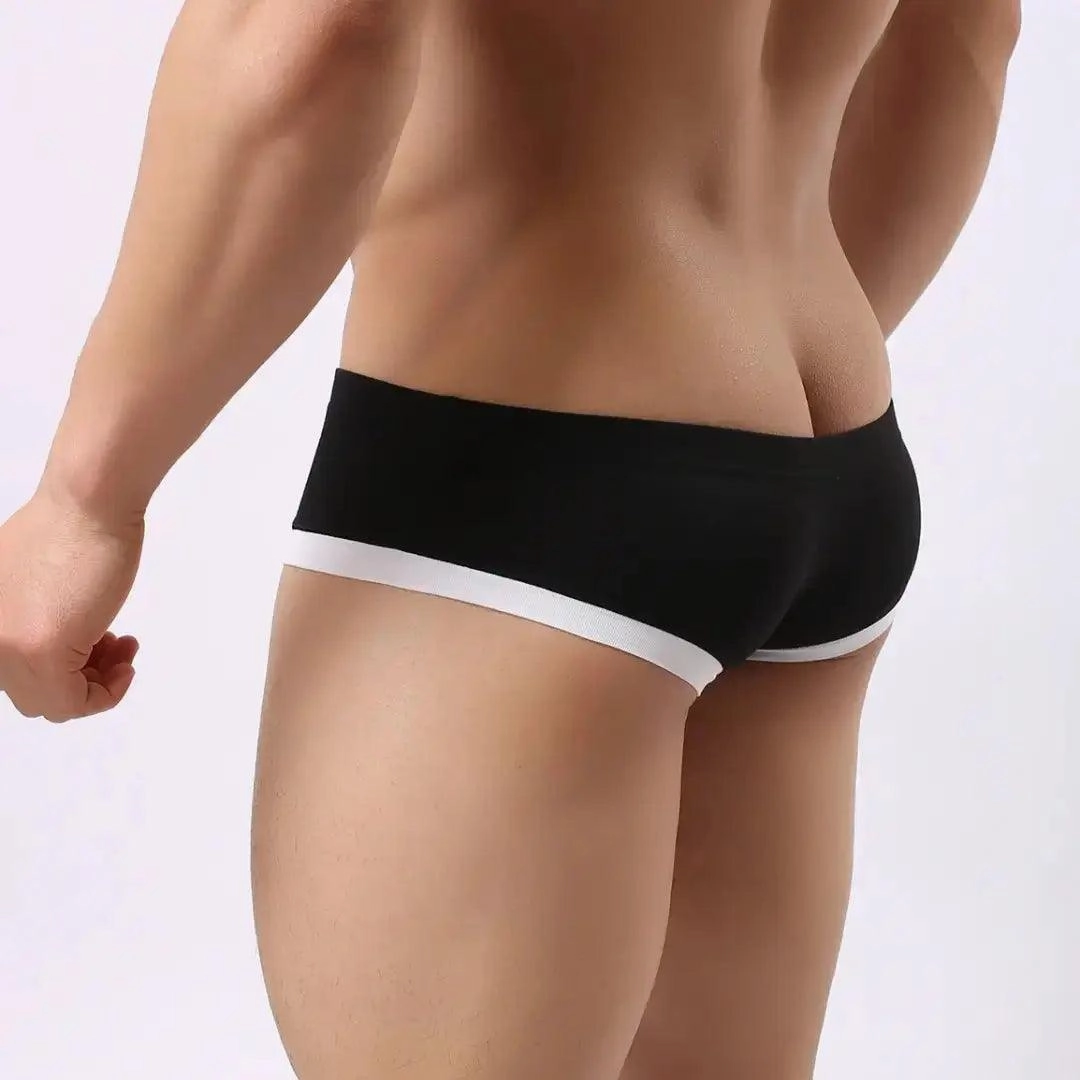 DomiGe Men's Undies Low-Rise Trunks with U-Pouch and Seamless Rear  Boxers