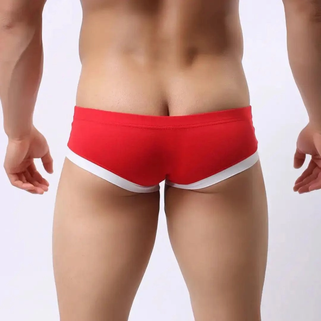 DomiGe Men's Undies Low-Rise Trunks with U-Pouch and Seamless Rear  Boxers