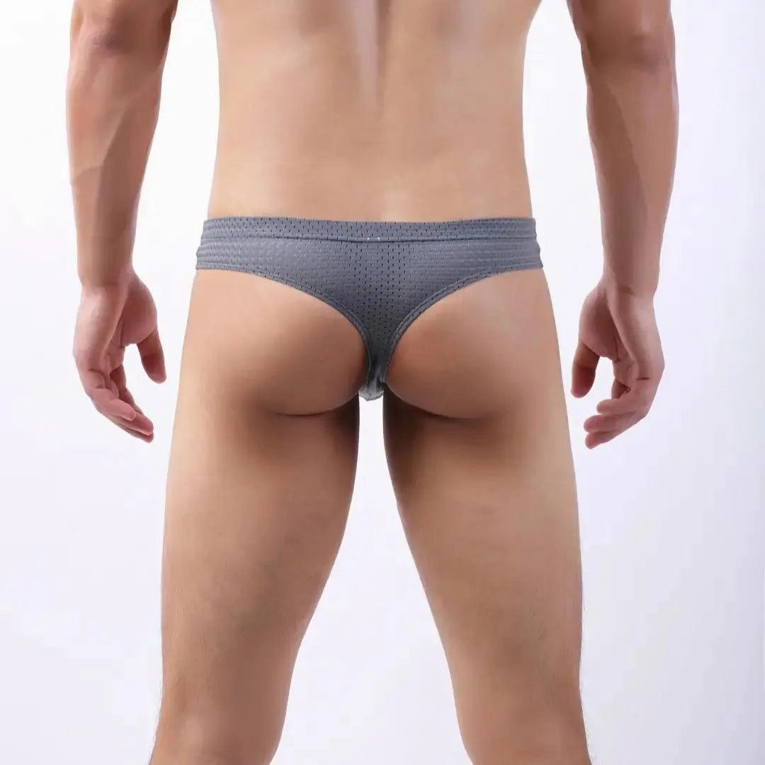 DomiGe Mesh Men's Bikini Briefs: Sleek, Breathable Comfort Male G-String