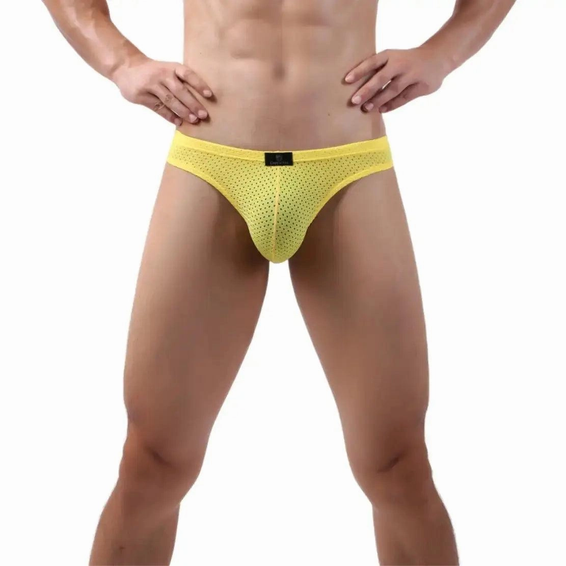DomiGe Mesh Men's Bikini Briefs: Sleek, Breathable Comfort Male G-String
