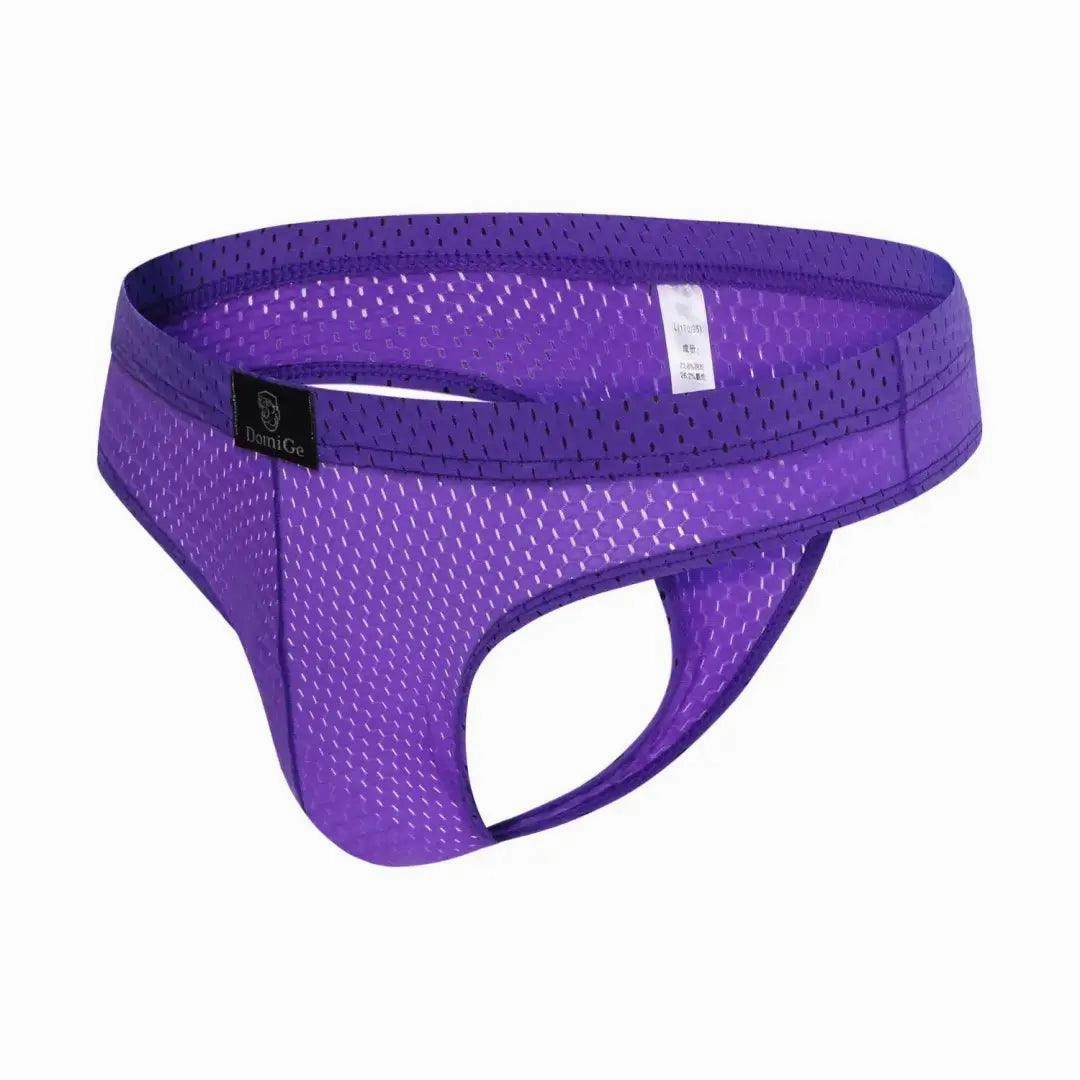 DomiGe Mesh Men's Bikini Briefs: Sleek, Breathable Comfort Male G-String
