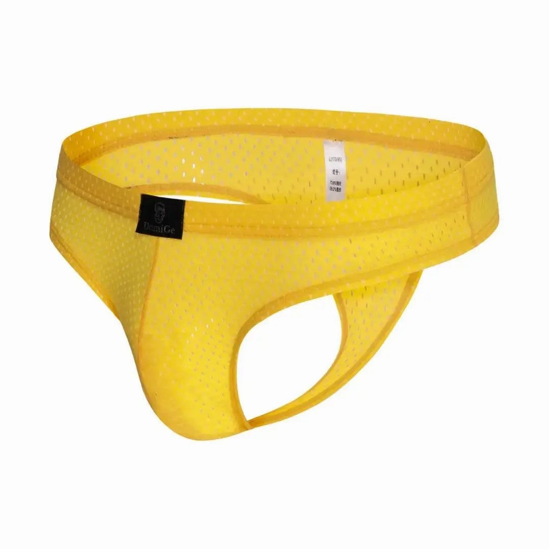 DomiGe Mesh Men's Bikini Briefs: Sleek, Breathable Comfort Male G-String