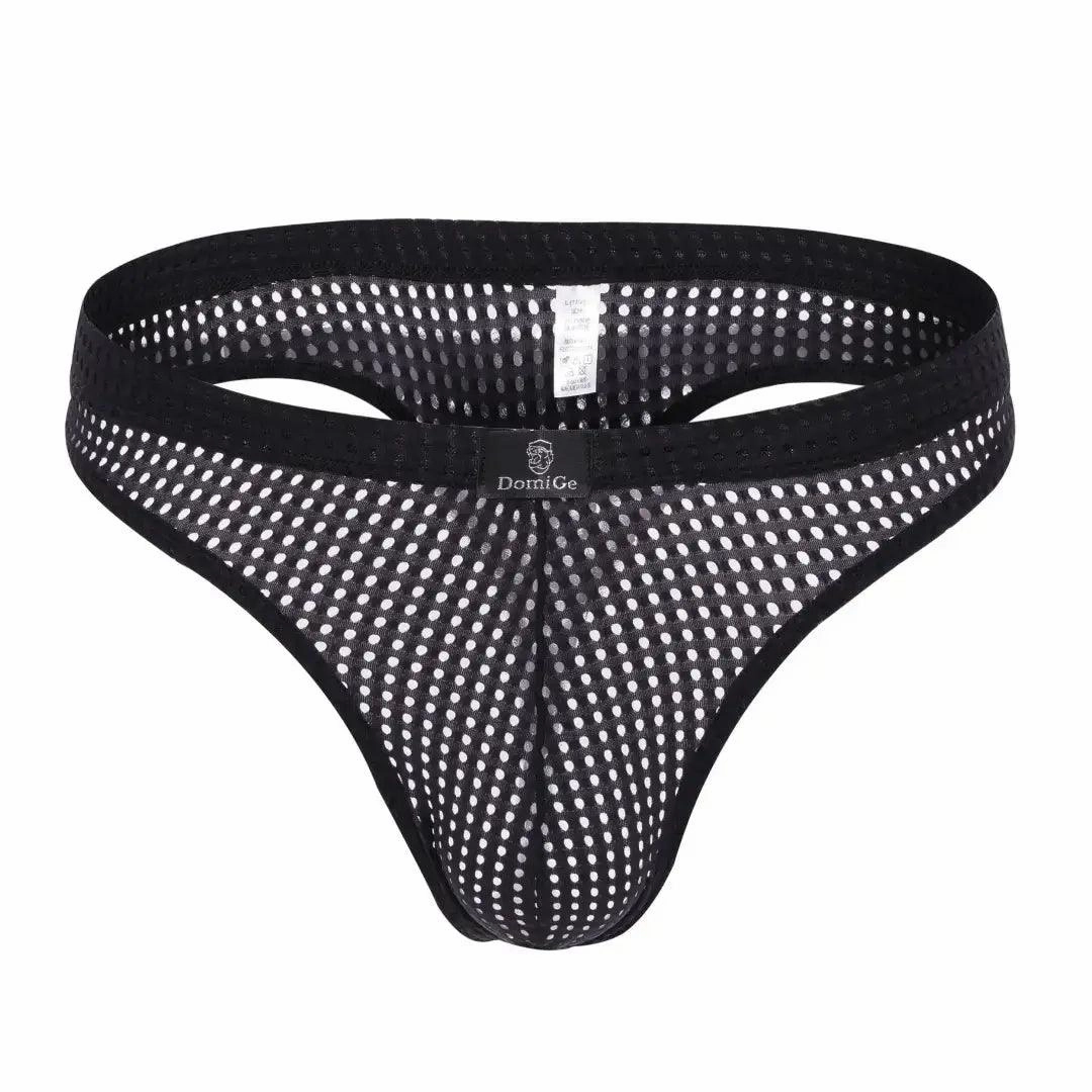 DomiGe Mesh Men's Bikini Briefs: Sleek, Breathable Comfort Male G-String