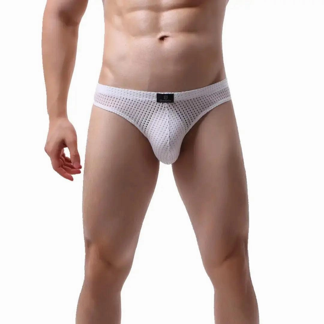 DomiGe Mesh Men's Bikini Briefs: Sleek, Breathable Comfort Male G-String