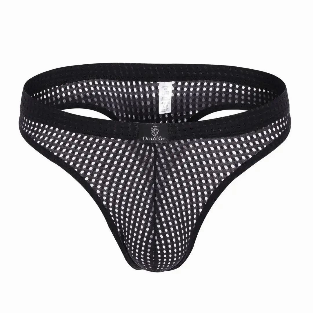 DomiGe Mesh Men's Bikini Briefs: Sleek, Breathable Comfort Male G-String