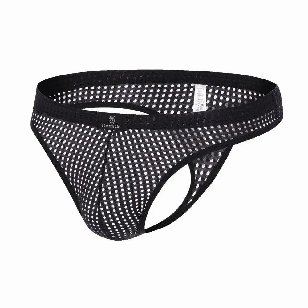 DomiGe Mesh Men's Bikini Briefs: Sleek, Breathable Comfort Male G-String