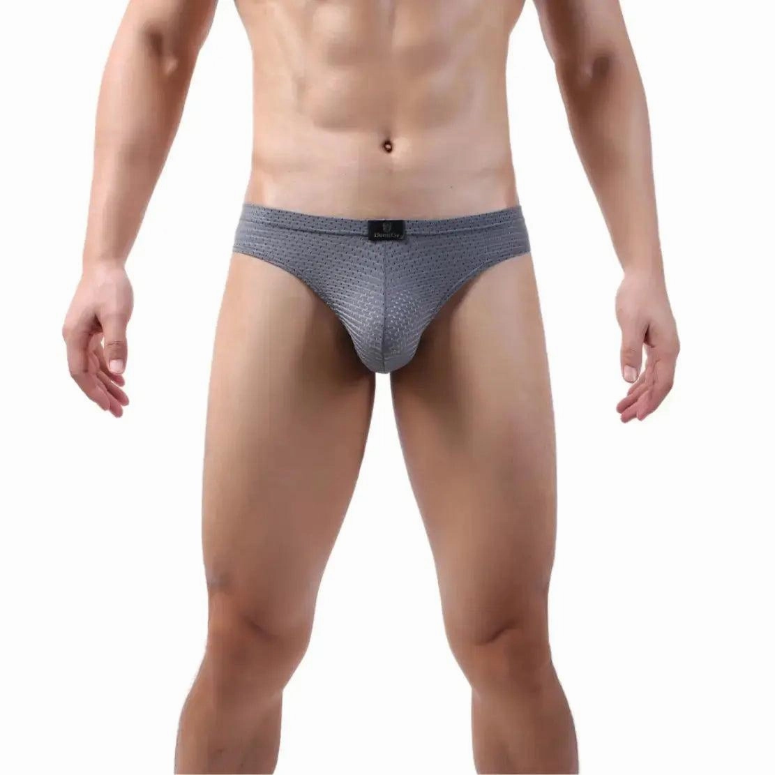 DomiGe Mesh Men's Bikini Briefs: Sleek, Breathable Comfort Male G-String