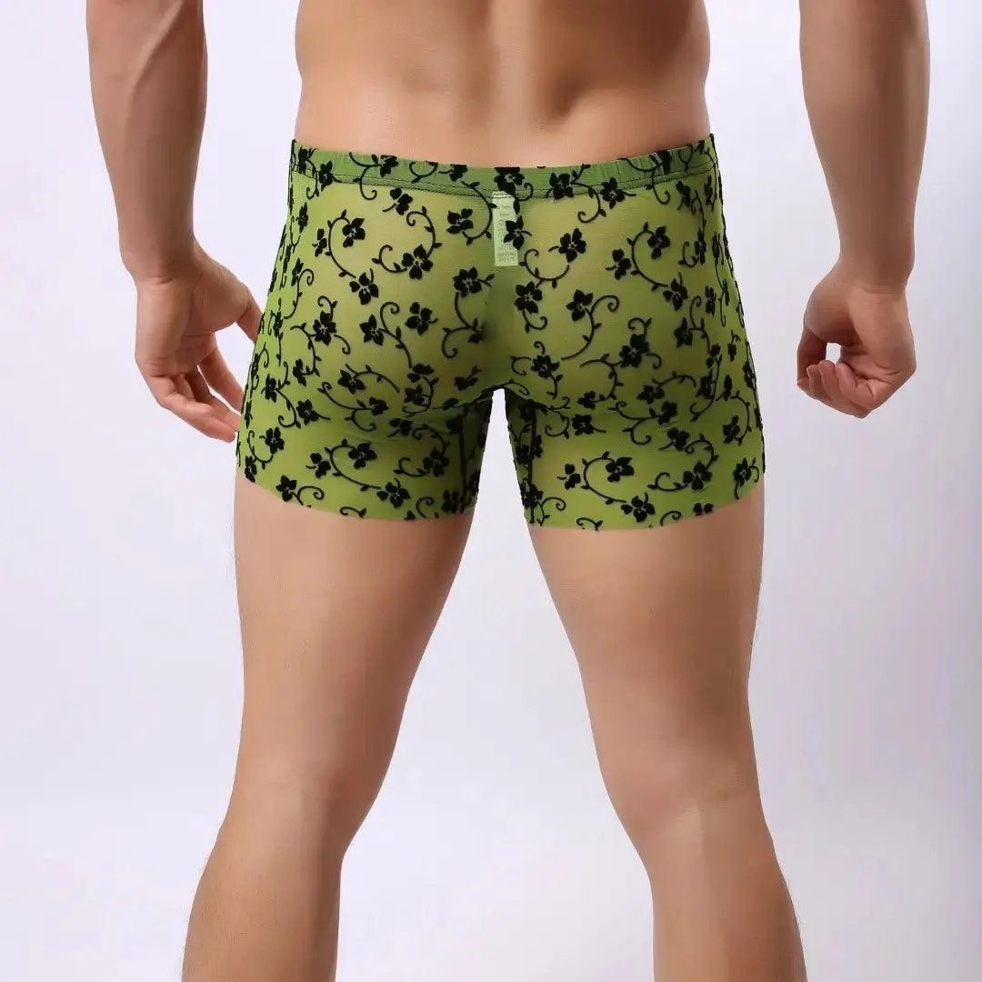 DomiGe Mid-Rise Boxer Mesh - Men's Nylon Underwear