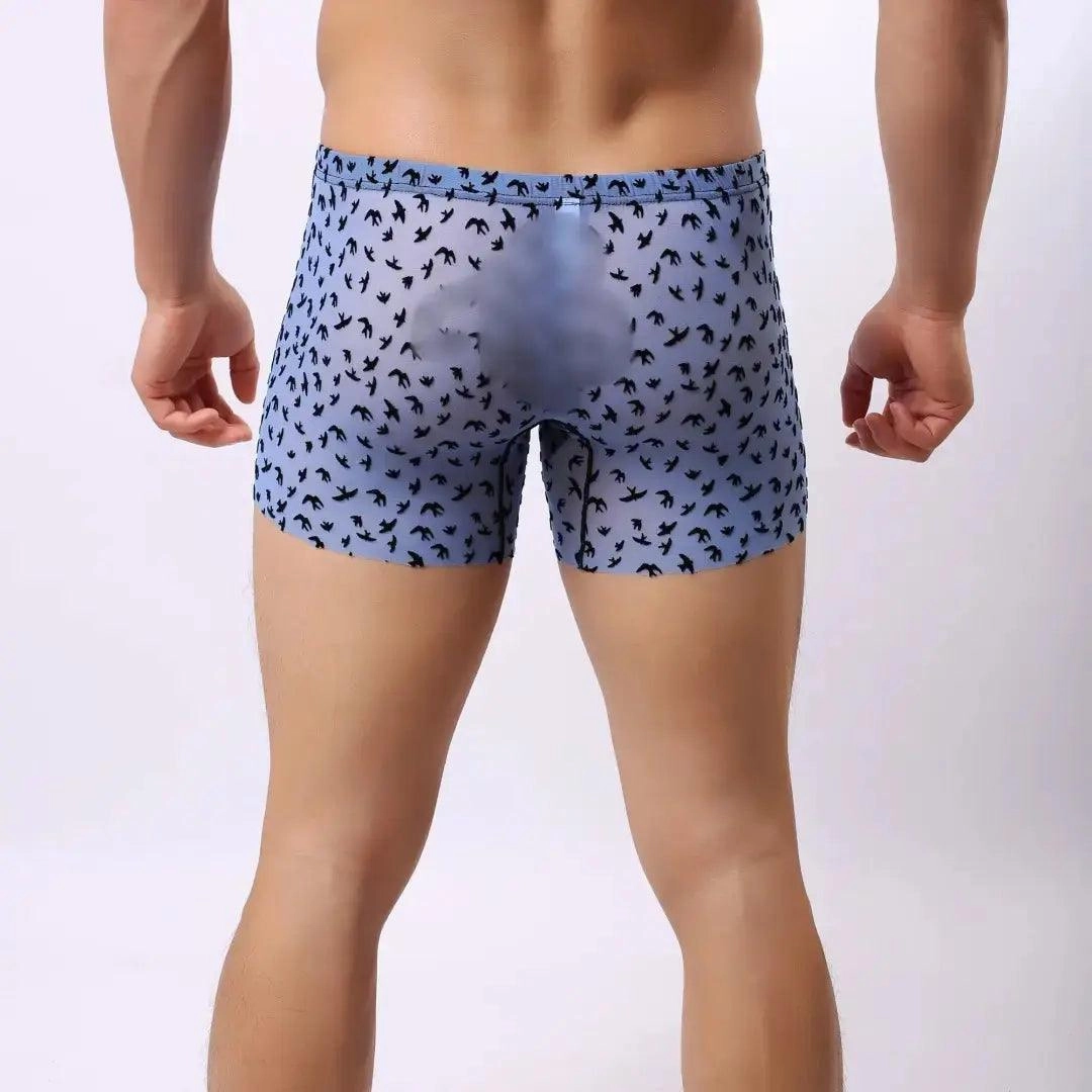 DomiGe Mid-Rise Boxer Mesh - Men's Nylon Underwear