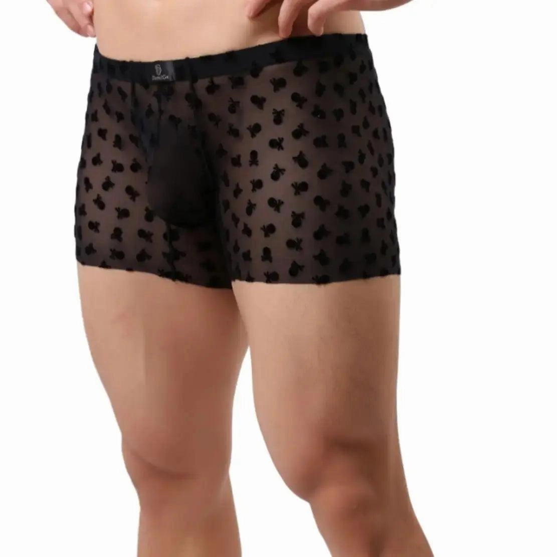 DomiGe Mid-Rise Boxer Mesh - Men's Nylon Underwear
