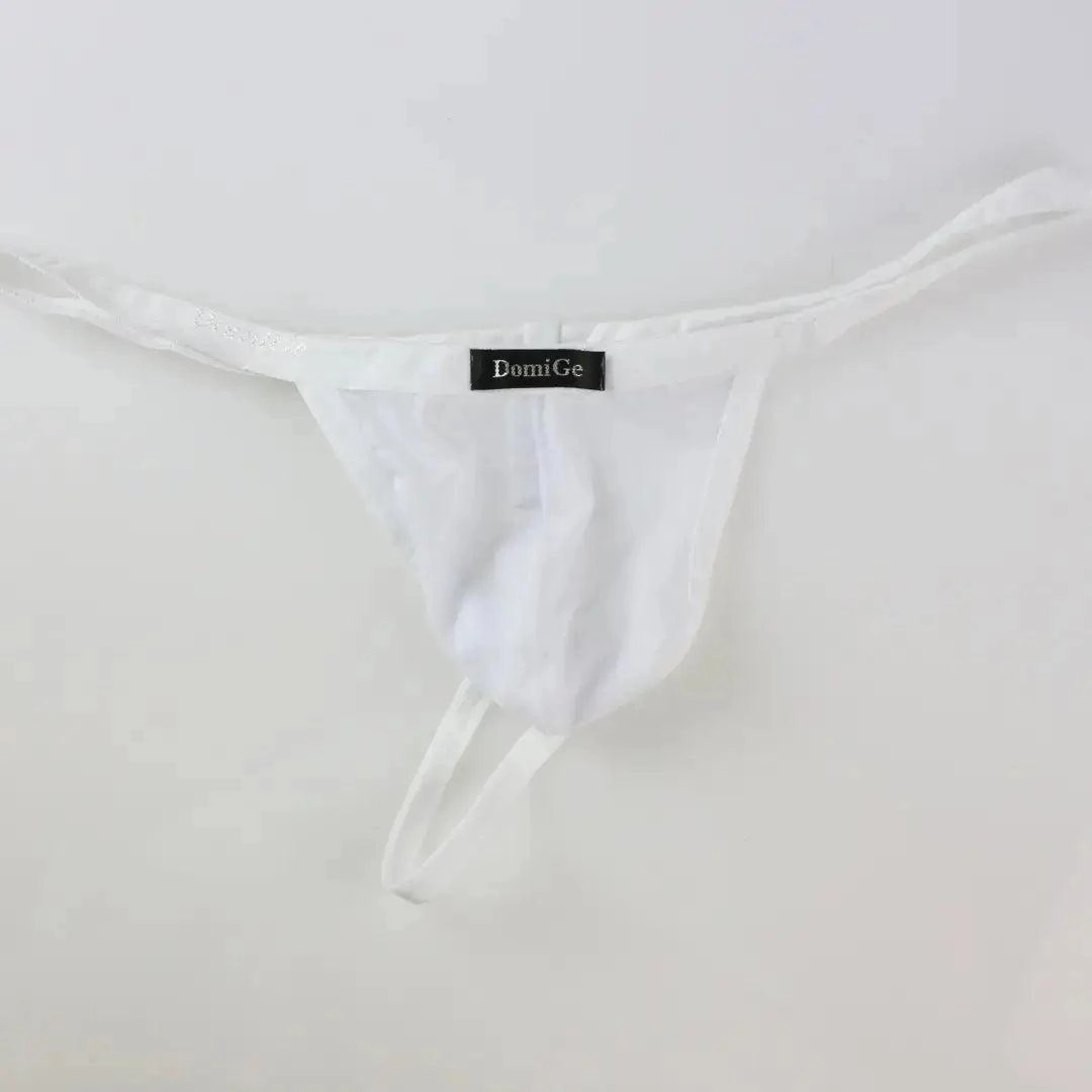 DomiGe Silk Men's Low-Rise Thong Male T-Back Sleek T-Back for Man