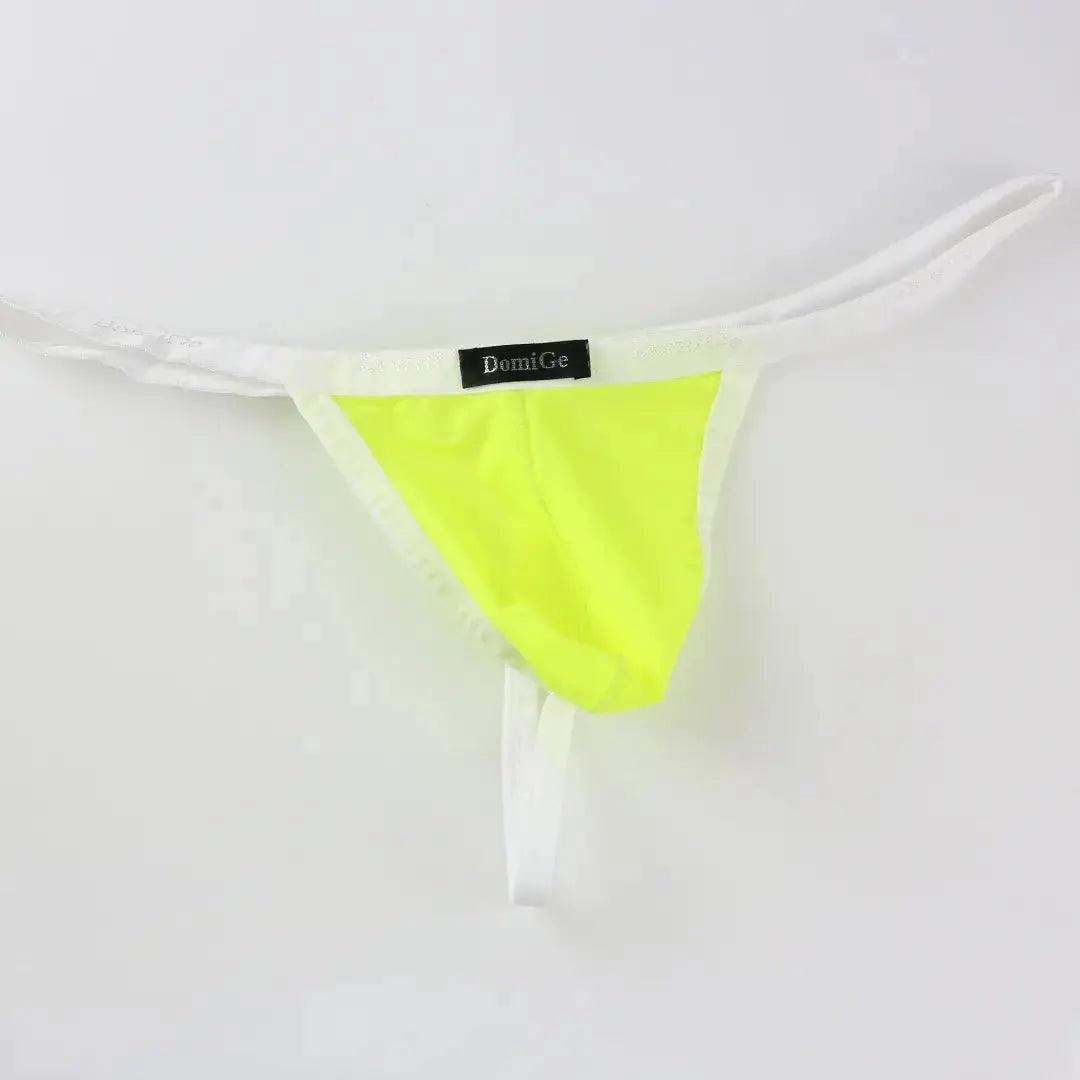 DomiGe Silk Men's Low-Rise Thong Male T-Back Sleek T-Back for Man