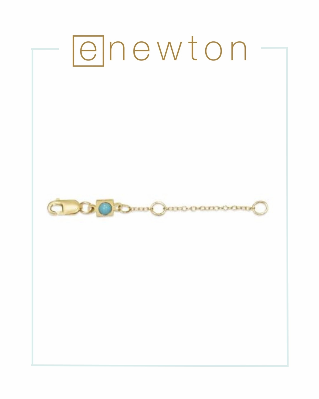 E Newton 2" Necklace Extender - Gold