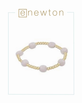 E Newton Admire Gold 3mm Bead Bracelet - Moonstone
