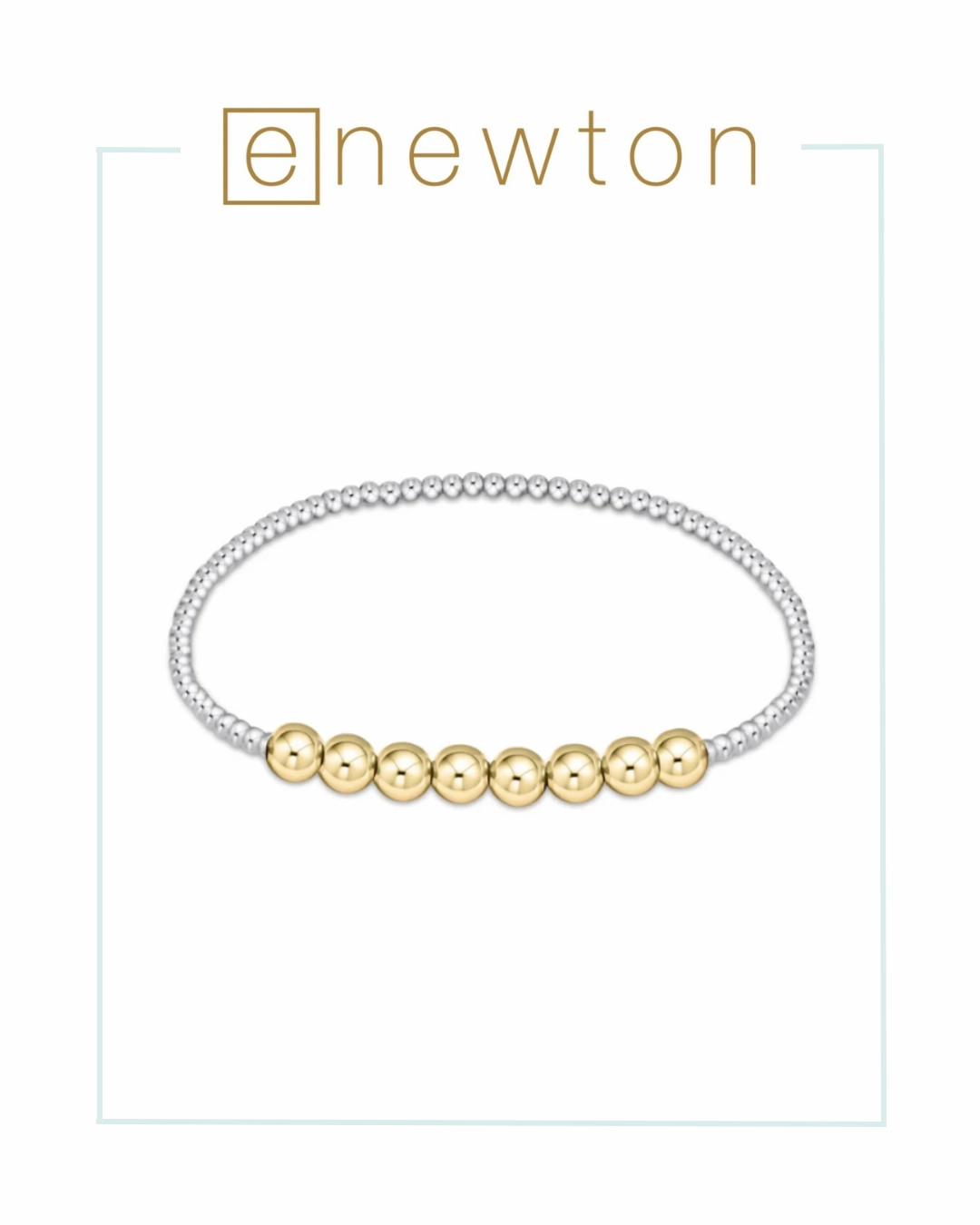 E Newton Classic Beaded Bliss Bead Bracelet - Mixed Metal