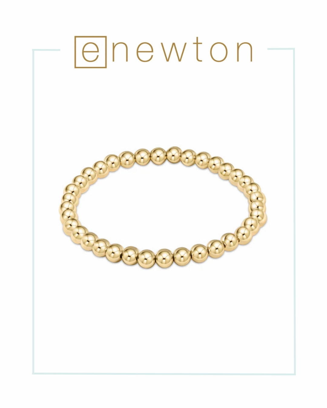 E Newton Classic Gold 5mm Bead Bracelet