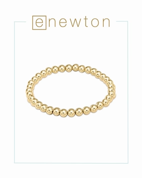 E Newton Classic Gold 5mm Bead Bracelet