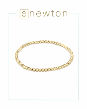 E Newton Extends | Classic Gold 3mm Bead Bracelet