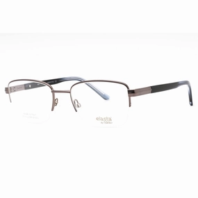 Elasta Men's Eyeglasses - Dark Grey Rectangular Shape Half Rim Frame | E 3127 0HWJ 00