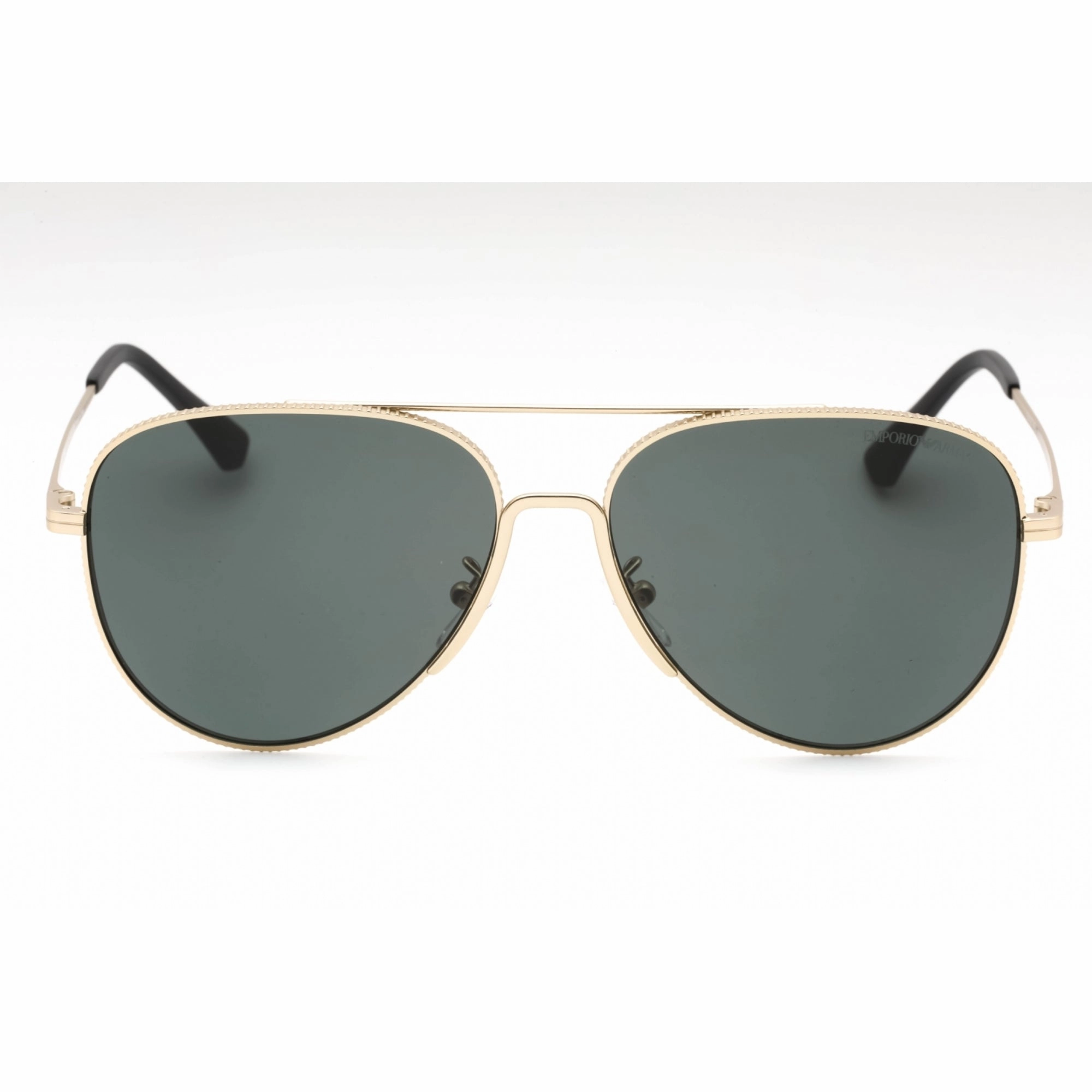Emporio Armani Men's Sunglasses - Matte Pale Gold Aviator Frame | 0EA2149D 300271