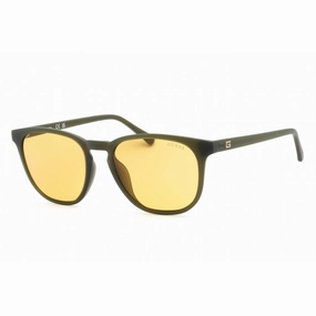 Guess Men's Sunglasses - Matte Dark Green Plastic Square Shape Frame | GU00061 97E