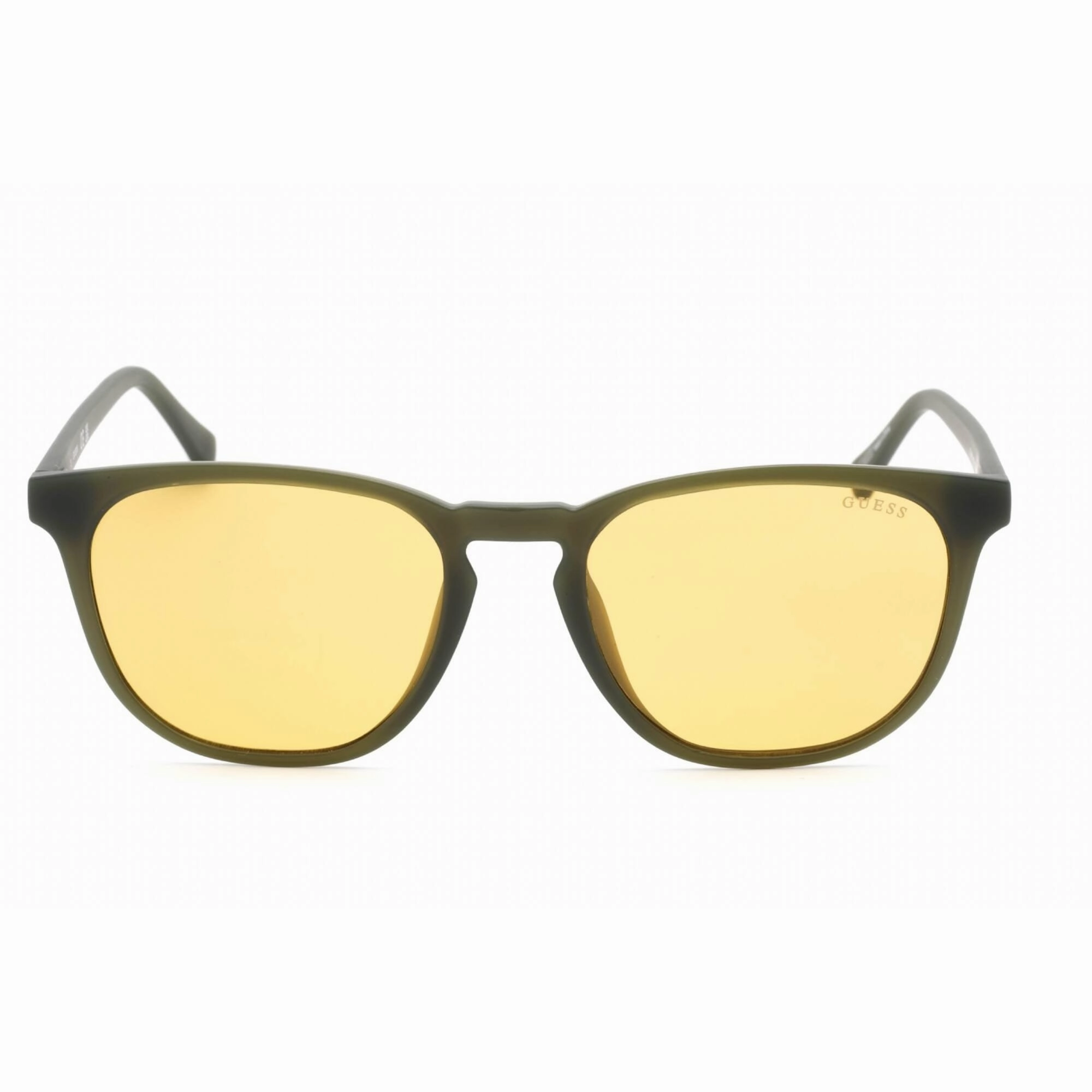 Guess Men's Sunglasses - Matte Dark Green Plastic Square Shape Frame | GU00061 97E