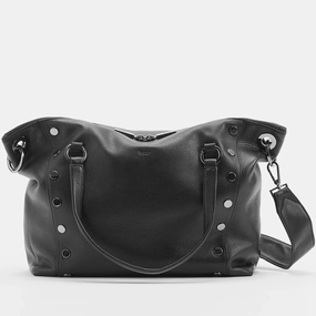 Hammitt Daniel Lrg Leather Tote Bag Black/Gunmetal