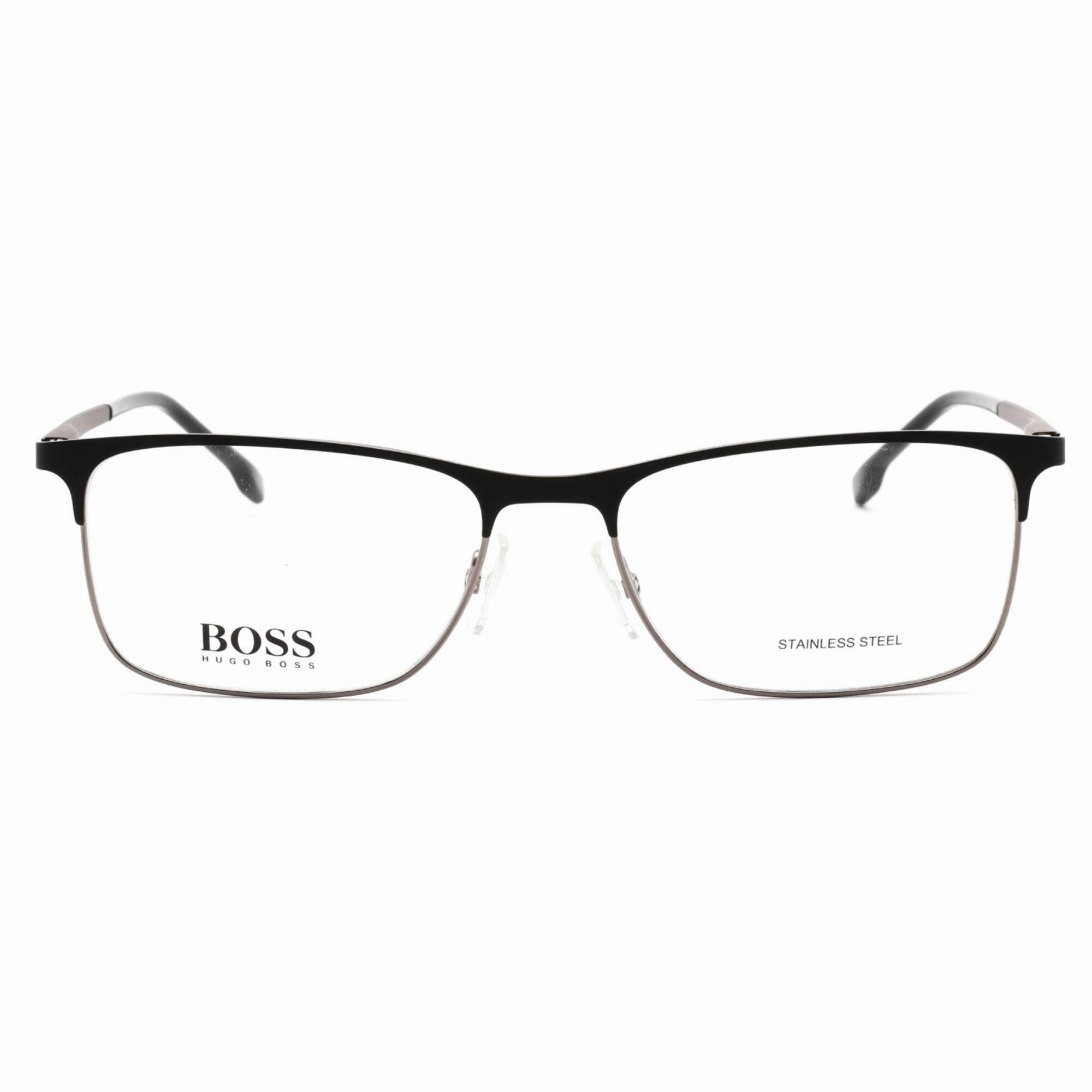Hugo Boss Men's Eyeglasses - Matte Black Dark Ruthenium Frame | BOSS 1186 0RZZ 00