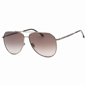 Hugo Boss Men's Sunglasses - Brown Shaded Lens Dark Ruthenium | BOSS 1447/S KJ1 DK