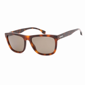 Hugo Boss Men's Sunglasses - Full Rim Havana Plastic Rectangular | BOSS 1439/S 005L