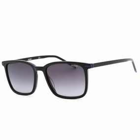 Hugo Men's Sunglasses - Black Blue Plastic Full Rim Square Frame | HG 1168/S 0D51 9O