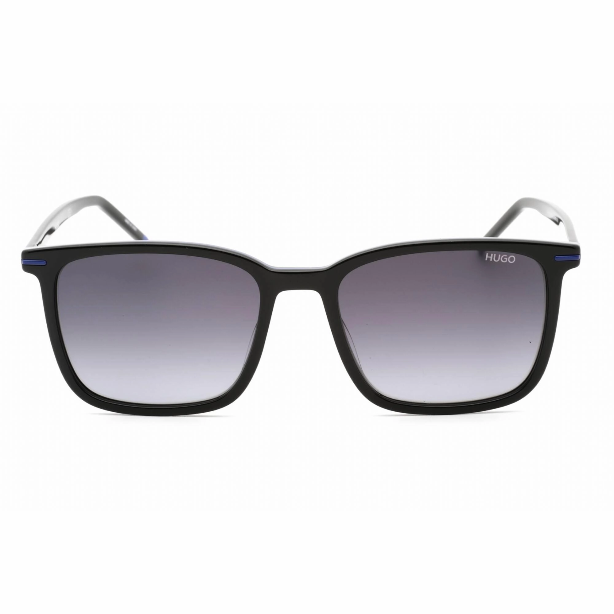 Hugo Men's Sunglasses - Black Blue Plastic Full Rim Square Frame | HG 1168/S 0D51 9O