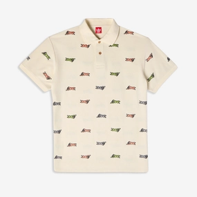 Icecream | CYAN S/S POLO { ANTIQUE WHITE