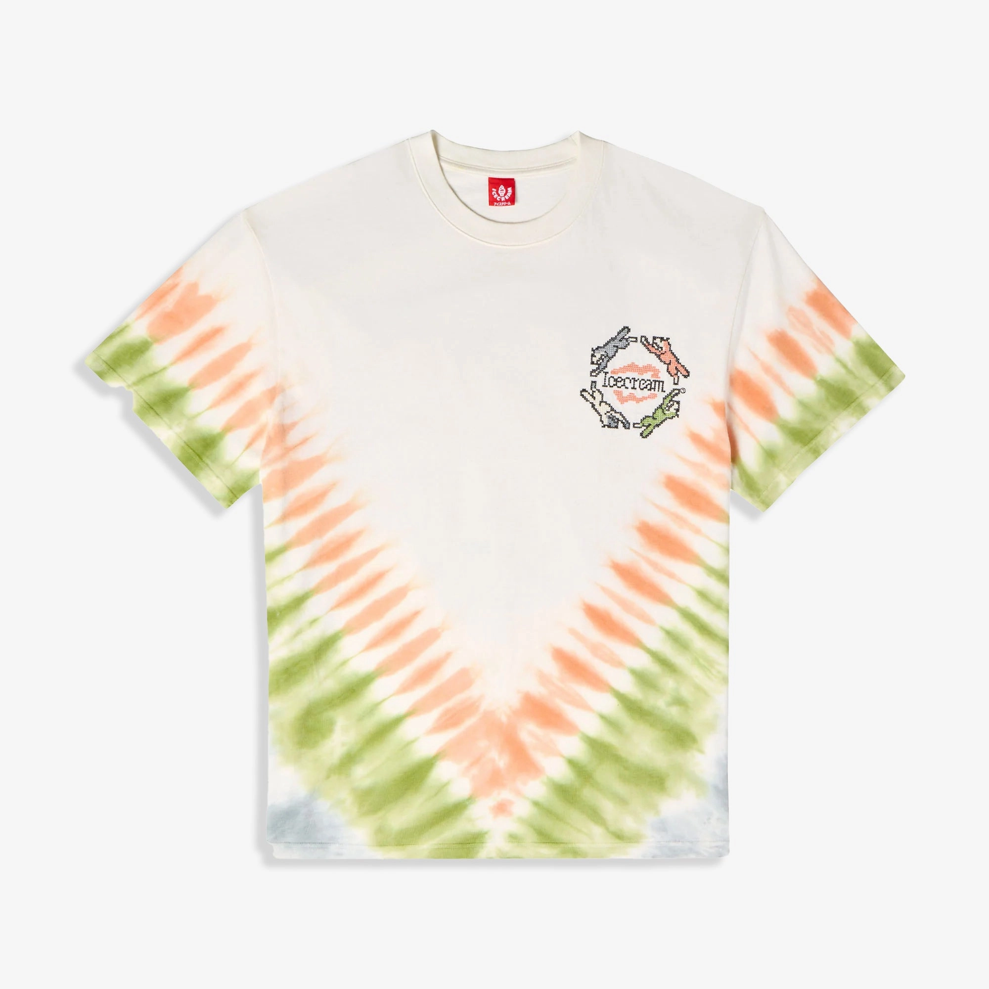 Icecream | TIE DYE S/S KNIT { ANTIQUE WHITE