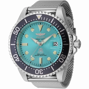 Invicta Men's Watch - Grand Diver Silver Tone Automatic Blue Dial Bracelet | 45804