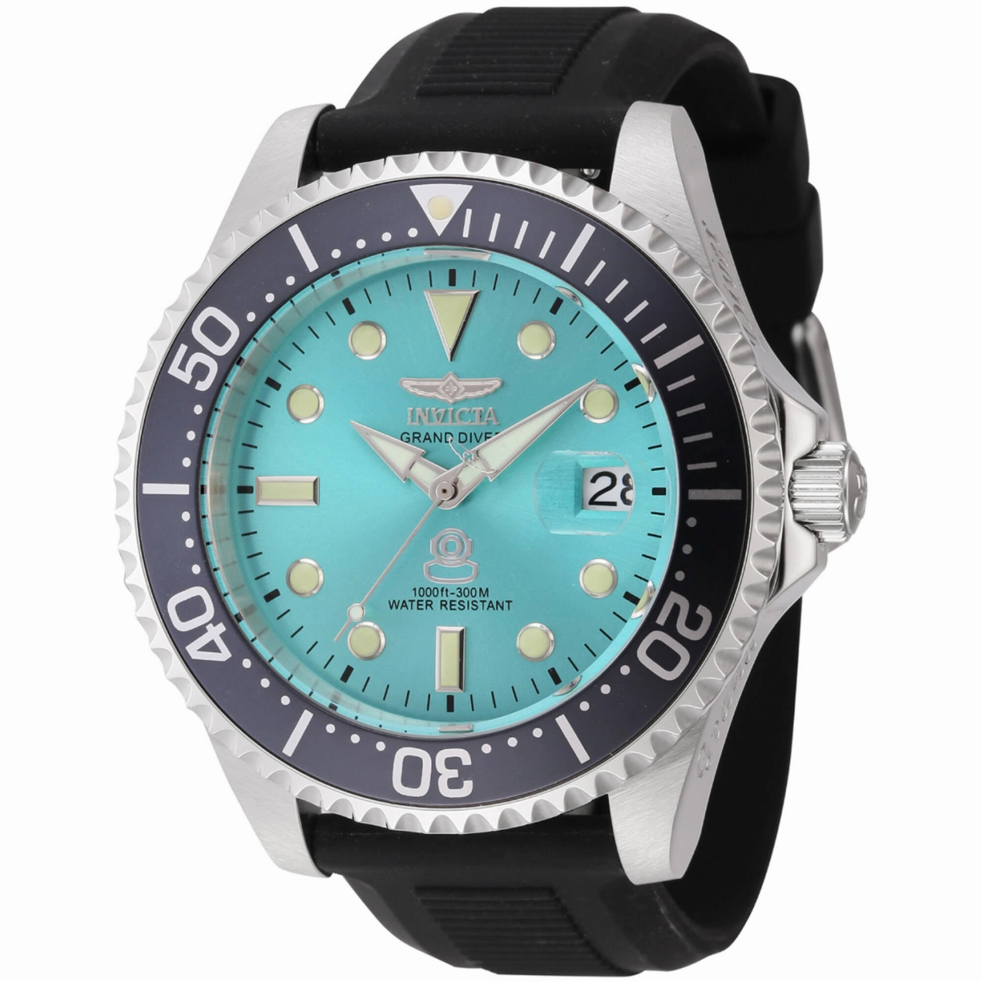 Invicta Men's Watch - Grand Diver Silver Tone Automatic Blue Dial Bracelet | 45804