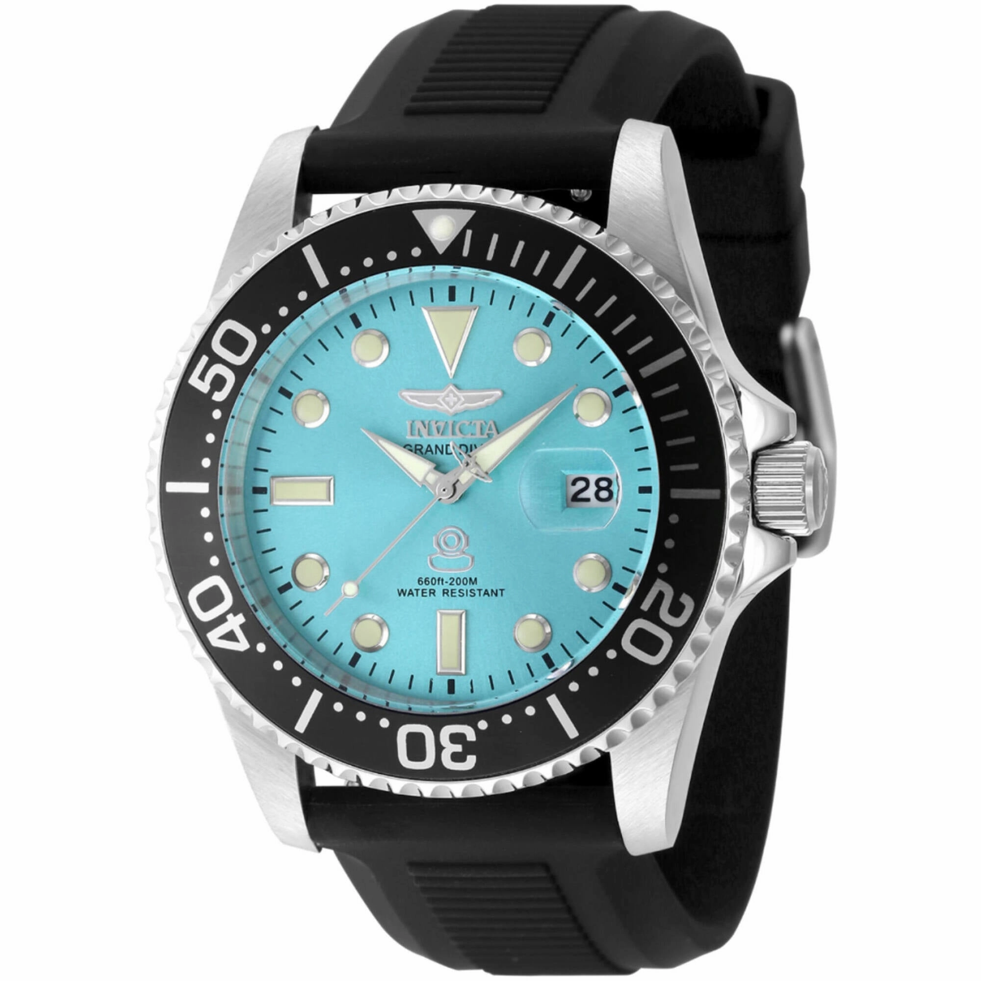 Invicta Men's Watch - Pro Diver Quartz Blue Dial Silver Steel Bracelet Dive | 48213