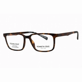Kenneth Cole New York Men's Eyeglasses - Dark Havana Rectangular Frame | KC0341 052