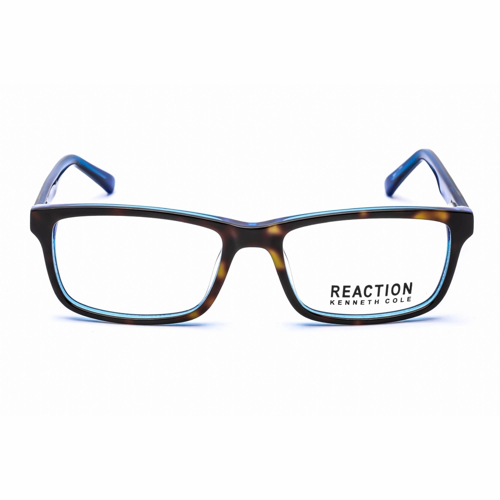 Kenneth Cole Reaction Men's Eyeglasses - Dark Havana Rectangular Frame | KC0787 052
