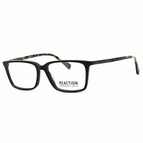 Kenneth Cole Reaction Men's Eyeglasses - Shiny Black Rectangular Frame | KC0870 001